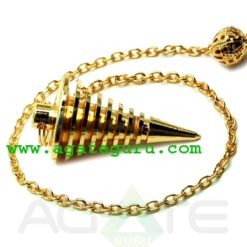 Golden Hard Coil pendulum Metal Pendulums