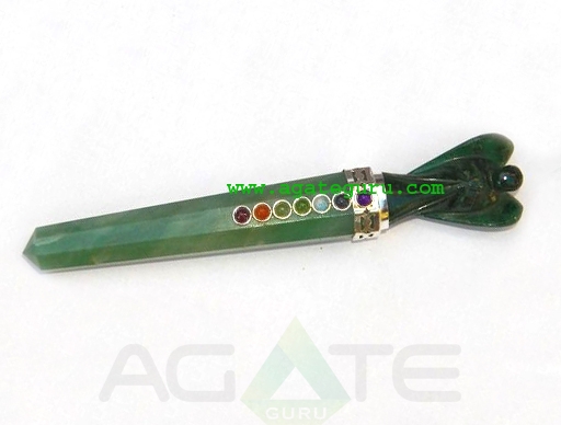 Green Aventurian Chakra Angel Wands Wholesale Chakra Angel healing wands Chakra healing wand supplier Green Aventurian Chakra Angel Wands Wholesale Chakra Angel healing wands Chakra healing wand supplier