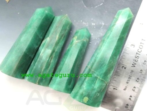 16 Facet Gemstone Massage wands : Green Aventurine