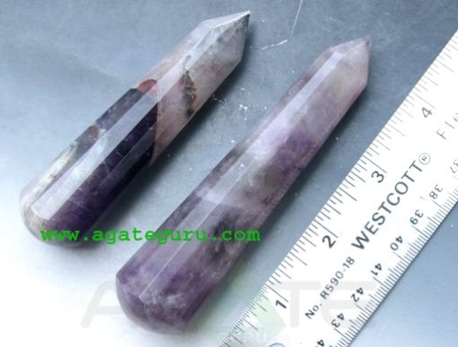 Amethyst 16 Facet Gemstone Massage wands