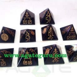 Black Tourmaline Usai Big Pyramid | Reiki Sets | Reiki Stones