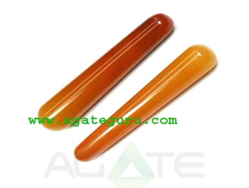 Orange Aventurine : Latest New Age Collection : Smooth massage wands