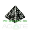 Snowflake Obsidian Pyramid : Wholesale Pyramids Khambhat Supplier