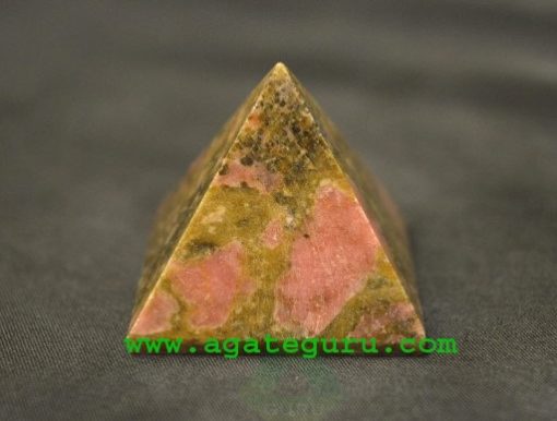 Unakite pyramid : Wholesale Pyramids Khambhat Supplier