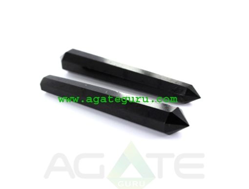 Wholesale massage wands :Black Tourmaline 16 facets wands