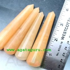 Yellow Aveturine 16 Facet Gemstone Massage wands