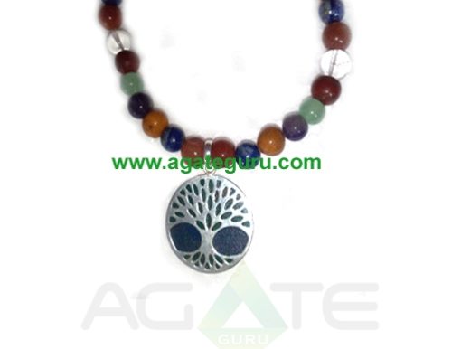 life Of Flower 7 Chakra Necklace : India wholesaler Manufacturer