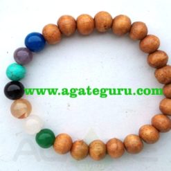 7 Chakra With Wooden Beads