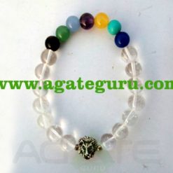 Lion Crystal 7 Chakra Bracelet