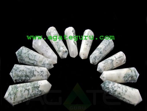 Tree Agate 12 Cut Double Terminated Massage Wands : india massage wand wholesaler