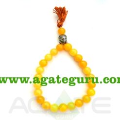 Yellow Aventurian With Buddha Braclet