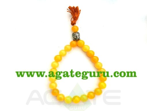 Yellow Aventurian With Buddha Braclet