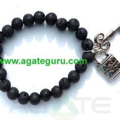 Lava Beads With Lock & Key