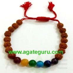 Fency 7 Chakra With Rudraksh Beads Bracelet