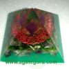 Flower Of Life Green Jade Orgone Pyramid