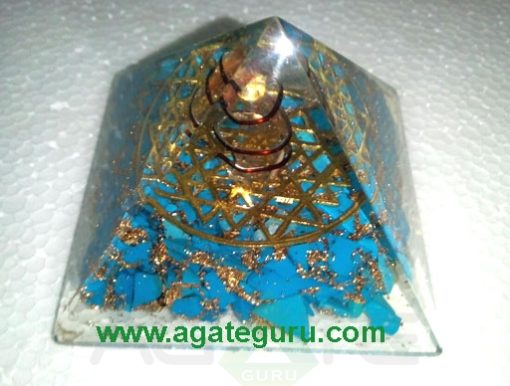 Flower Of Life Touqoish Orgone Pyramid