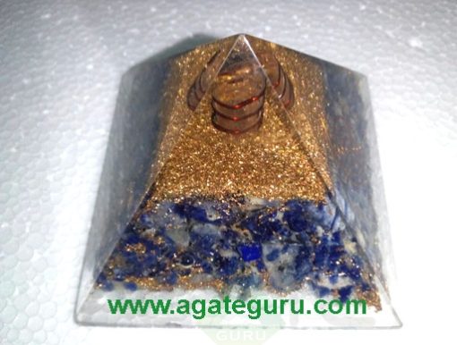 Lapis Lazuli Fency Orgonite Pyramid