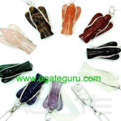 Assorted Angel Healing Wire Wrape Pendents
