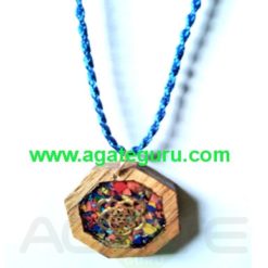 High Intention For Healing Orgone Wooden Necklace