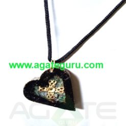 High Intention For Healing Orgone Wooden Necklace Pendent