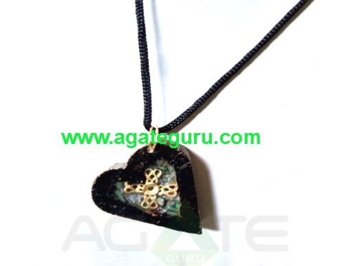 High Intention For Healing Orgone Wooden Necklace Pendent