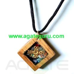 High Quality Healing Orgone Wooden Necklace Pendent