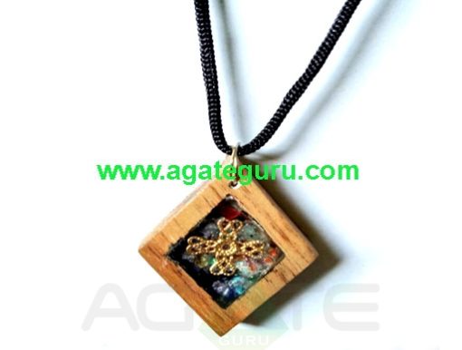 High Quality Healing Orgone Wooden Necklace Pendent