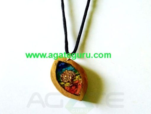 Orgone Handmade Wooden Pendant