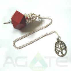 Flower Of Life Red Jesper Pendulum