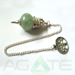 Green Aventurian  Flower Of Life Ball Pendulum