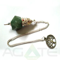 Green Aventurian Hexagone Pendulum