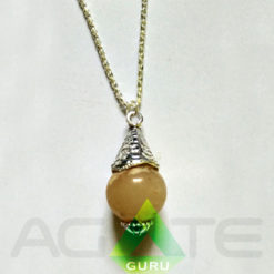 Yellow Agate Fency Necklace