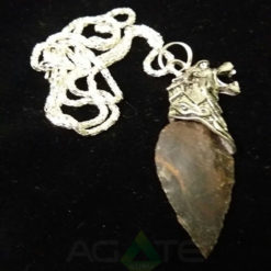 Jesper Arrowhead Pendent With Dragone Face crystal pendent