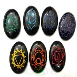 Black Tourmuline Colourful : Wholesale Chakra Set