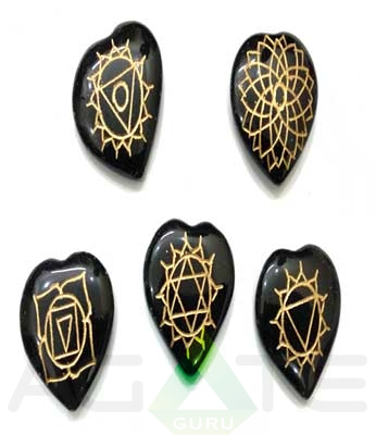 Black Tourmuline Wholesale Chakra Sets