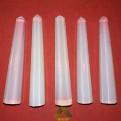 Selenite Facetted Massage Wands