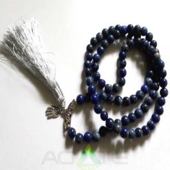 Lapis Lazuli Fency jaap Mala With Hamsha
