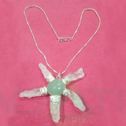 Green Aventurian Crystal Rough Natural Pendent