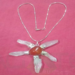 Rough Sphatik Crystal Pendent