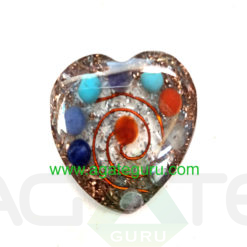 Orgone Chakra Copper wire Heart Pendent