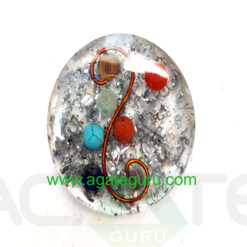 Chakra Orgonite Copper wire Flower Heart Pendent