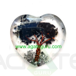 Black Tourmuline Orgone Heart Pendent Black Tourmuline Orgone Heart Pendent