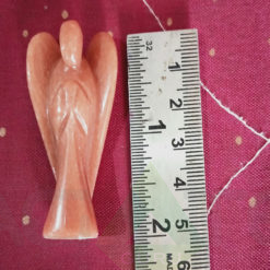 Peach Aventurian Crystal Curved Angel