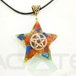 Orgone Star Pendent orgonite Healing Necklace
