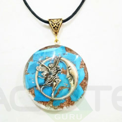 Turquoish Orgone Pendent Natural Stone Necklace