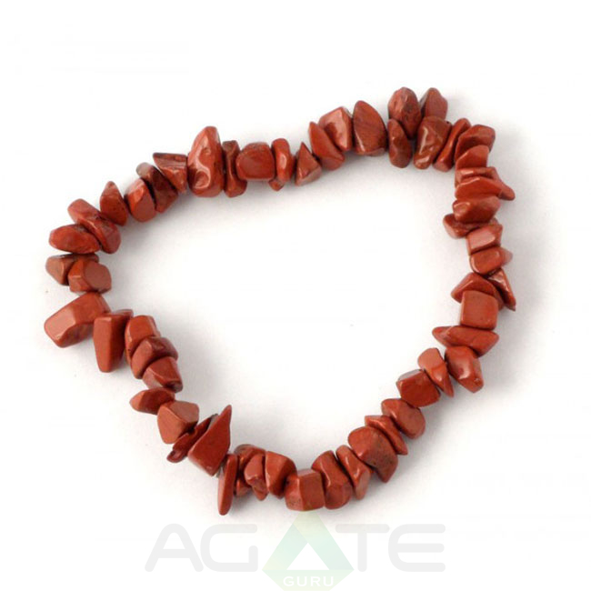 Red Jesper Chips Bracelet