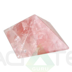 Rose quartz Gem Stone Pyramids