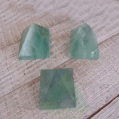 Green Floarite Gemstone Pyramid