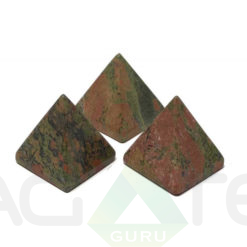 Unakite Agate Pyramid