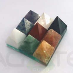 Nine Grah Pyramids Plate crystal Pyramids Plate